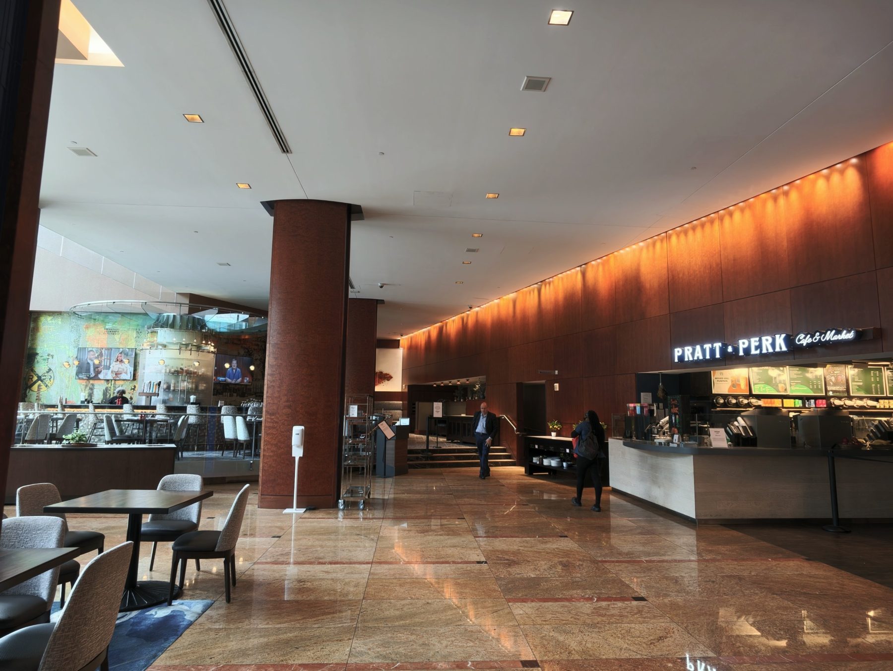 Café and bar, the busiest corner of the ground floor