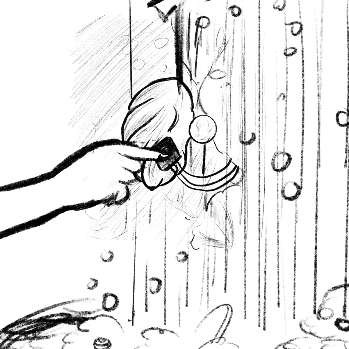 Sketch: touching the cocoon’s sensor