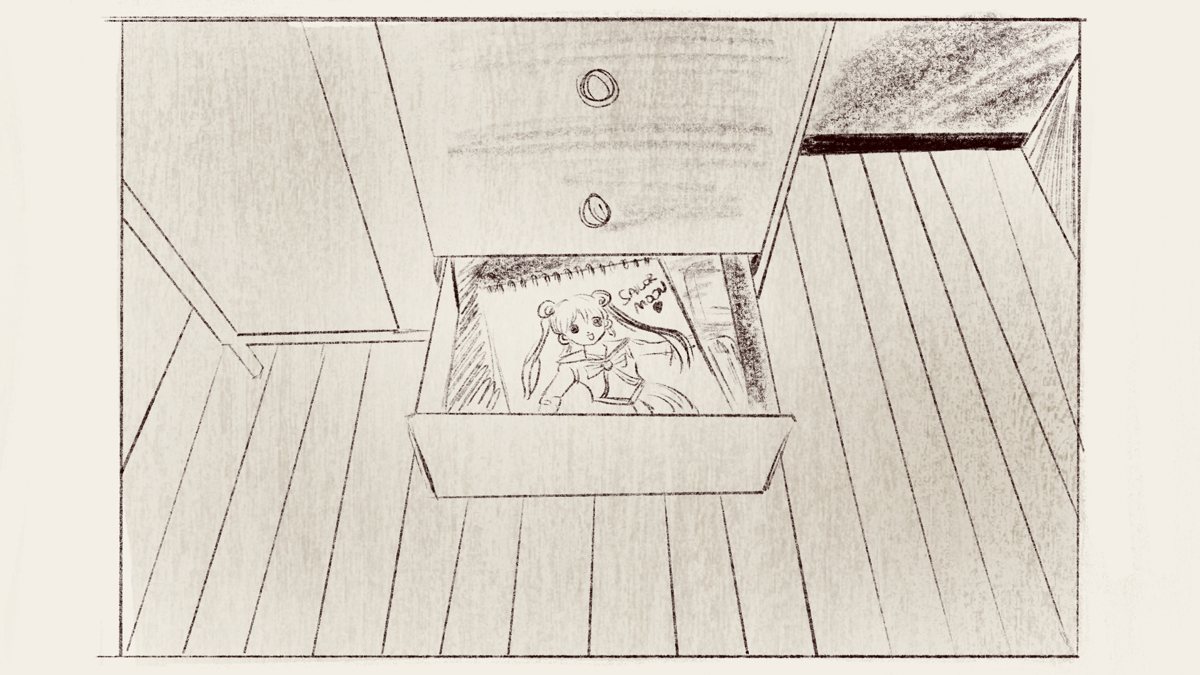 A memory object: the hidden sketchbook
